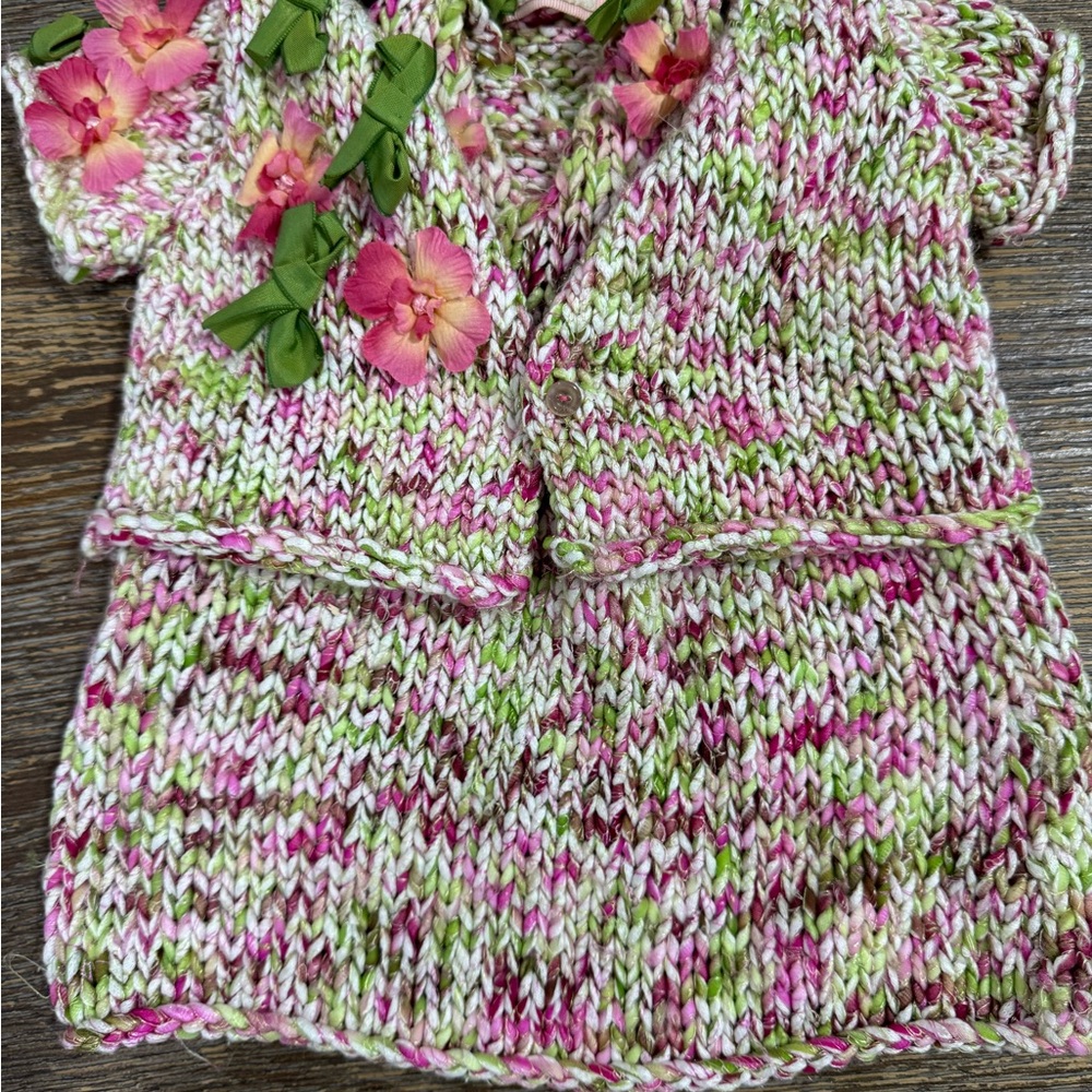 Pinco Pallino Pink and Green newborn Kids Matching Set